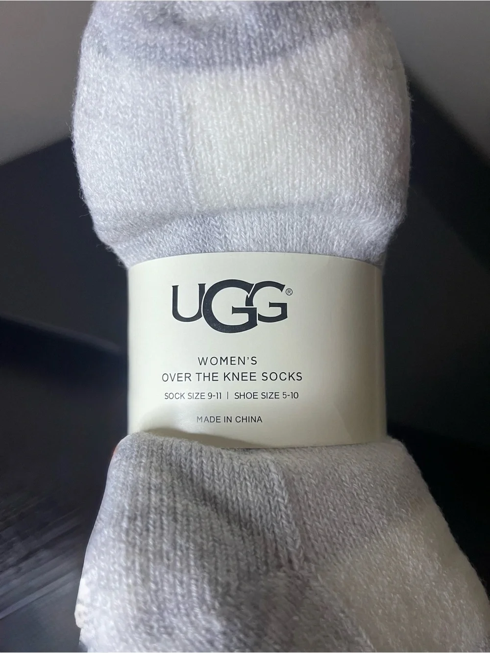 UGG Women's Over-the-Knee Socks - Light Gray Heather